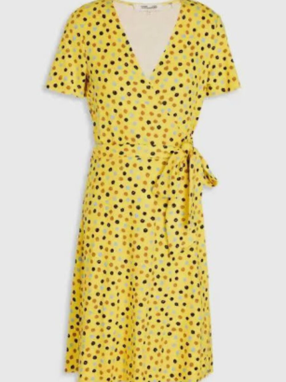 Diane von Furstenberg Palmina Printed Jersey Mini Wrap Dress